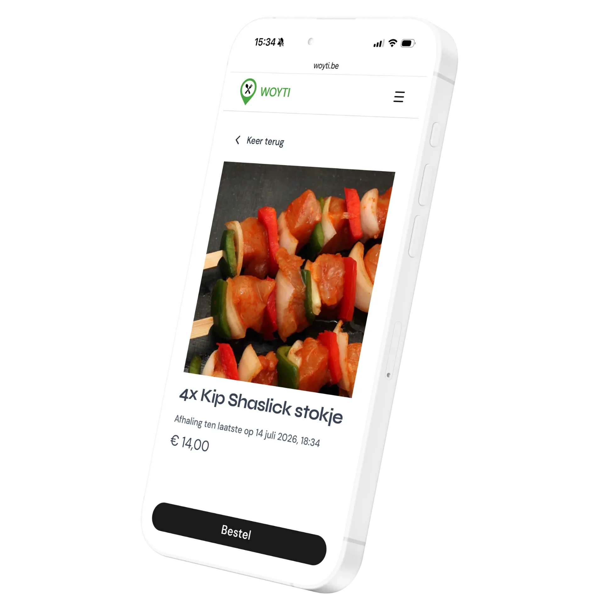 Woyti app on smartphone